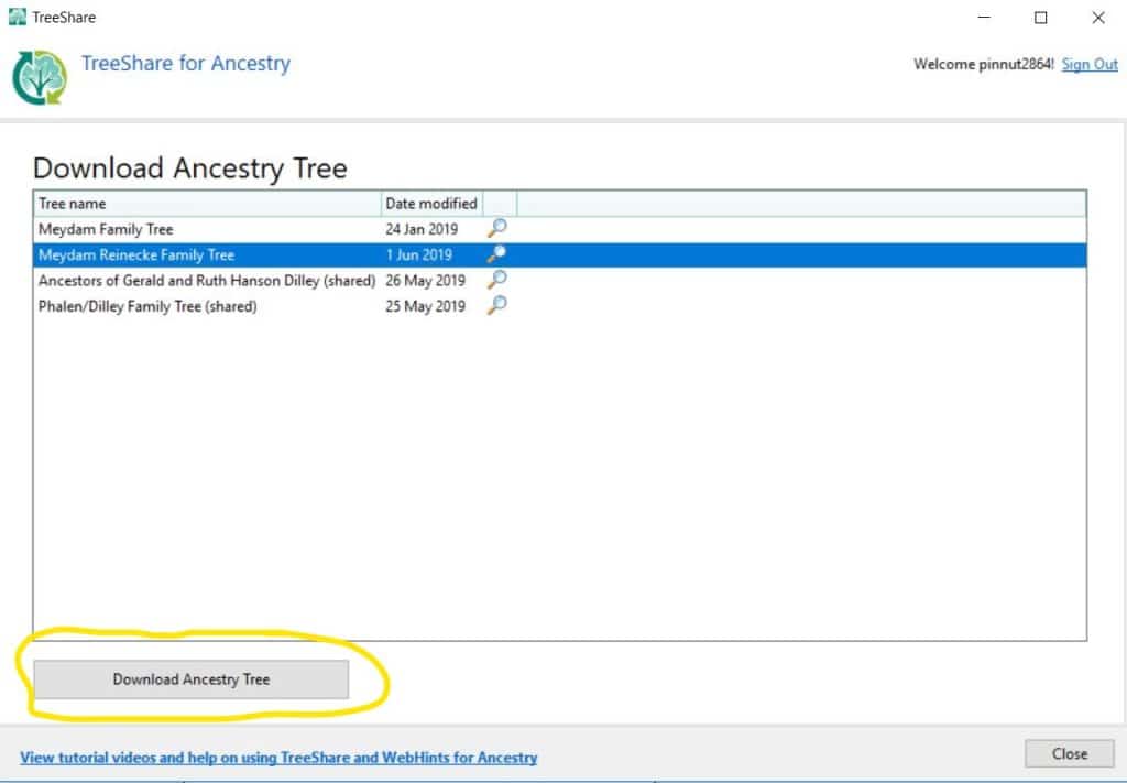 Haga una copia de seguridad y sincronice su árbol ancestral con RootsMagic TreeShare