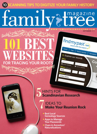 Revista Family Tree, septiembre de 2013, edición digital