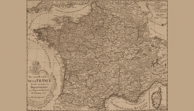 Mapas de investigación histórica: departamentos franceses