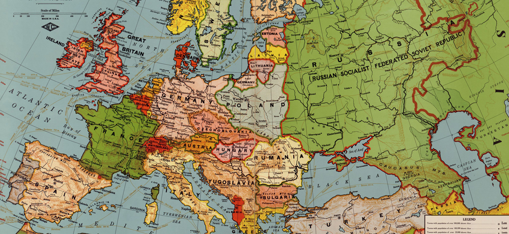 La guerra ha terminado: un mapa europeo después de la Primera Guerra Mundial