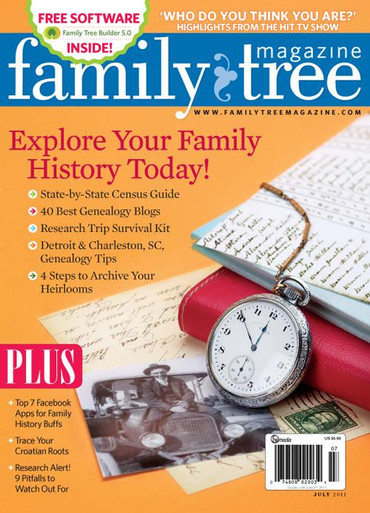 Revista Family Tree, julio de 2011, edición digital