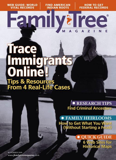Revista Family Tree, noviembre de 2009, edición digital
