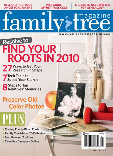 Revista Family Tree, marzo de 2010, edición digital