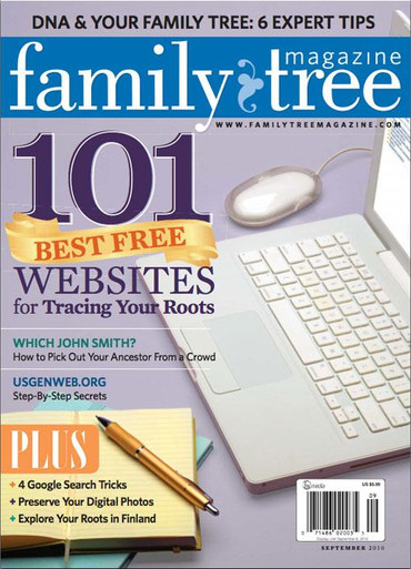 Revista Family Tree, septiembre de 2010, edición digital
