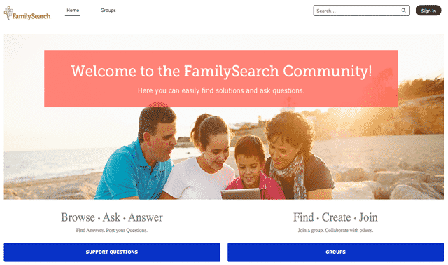 Encuentre soluciones con la comunidad FamilySearch